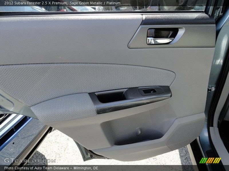 Sage Green Metallic / Platinum 2012 Subaru Forester 2.5 X Premium
