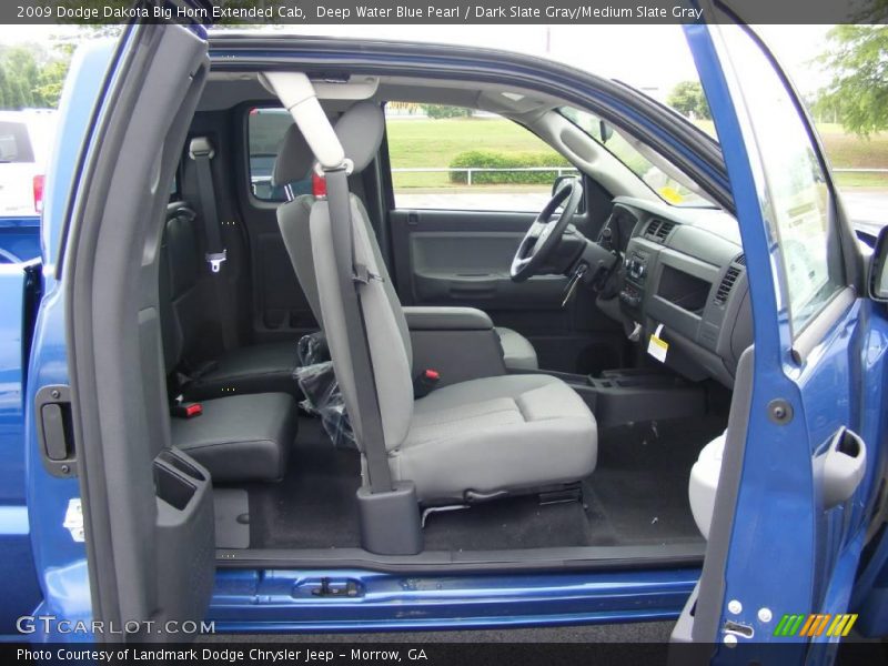 Deep Water Blue Pearl / Dark Slate Gray/Medium Slate Gray 2009 Dodge Dakota Big Horn Extended Cab