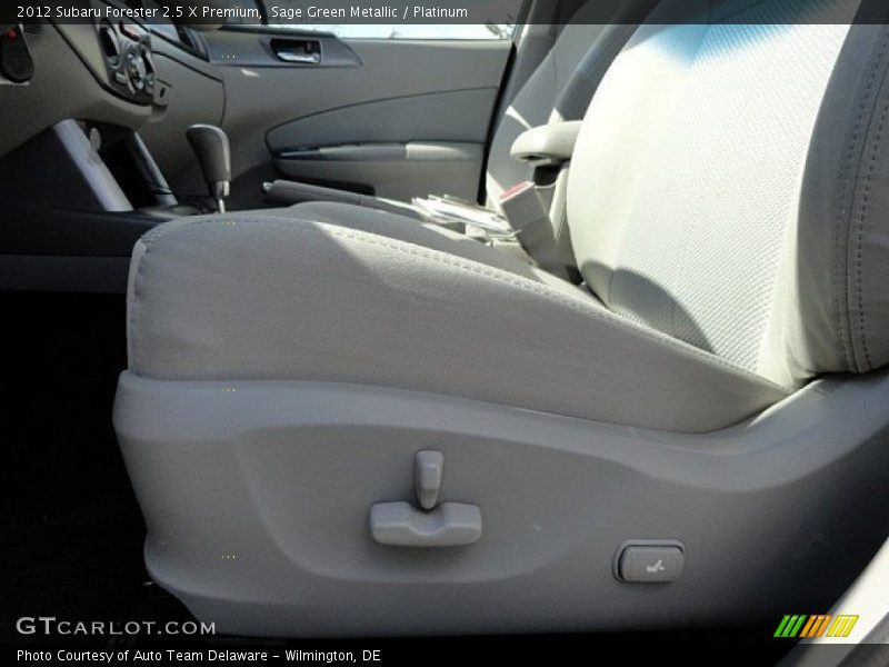 Sage Green Metallic / Platinum 2012 Subaru Forester 2.5 X Premium