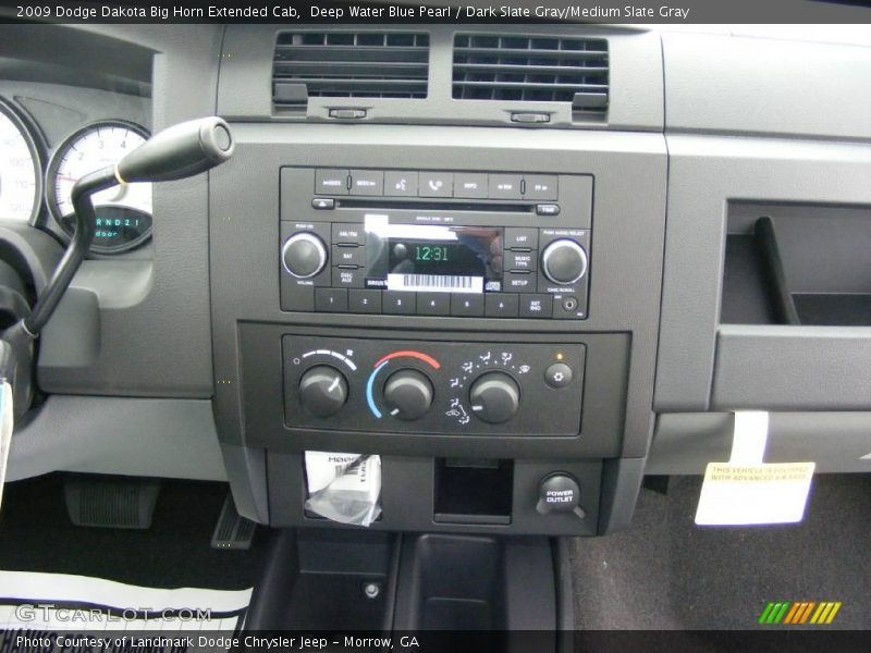 Deep Water Blue Pearl / Dark Slate Gray/Medium Slate Gray 2009 Dodge Dakota Big Horn Extended Cab