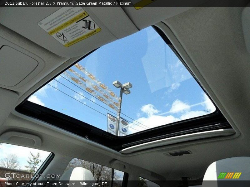 Sage Green Metallic / Platinum 2012 Subaru Forester 2.5 X Premium