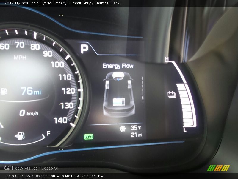Summit Gray / Charcoal Black 2017 Hyundai Ioniq Hybrid Limited