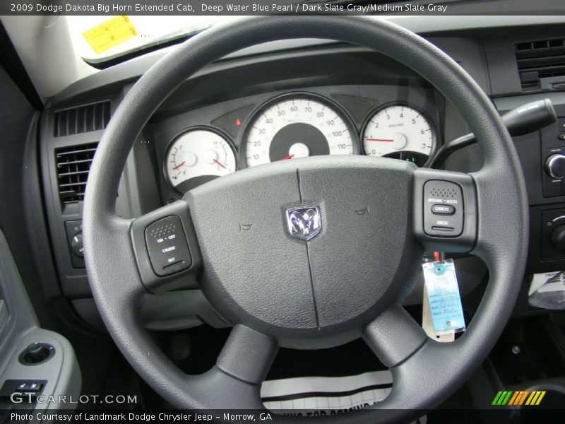 Deep Water Blue Pearl / Dark Slate Gray/Medium Slate Gray 2009 Dodge Dakota Big Horn Extended Cab