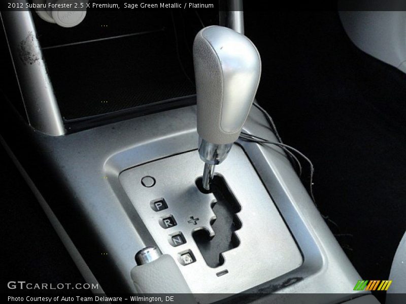 Sage Green Metallic / Platinum 2012 Subaru Forester 2.5 X Premium