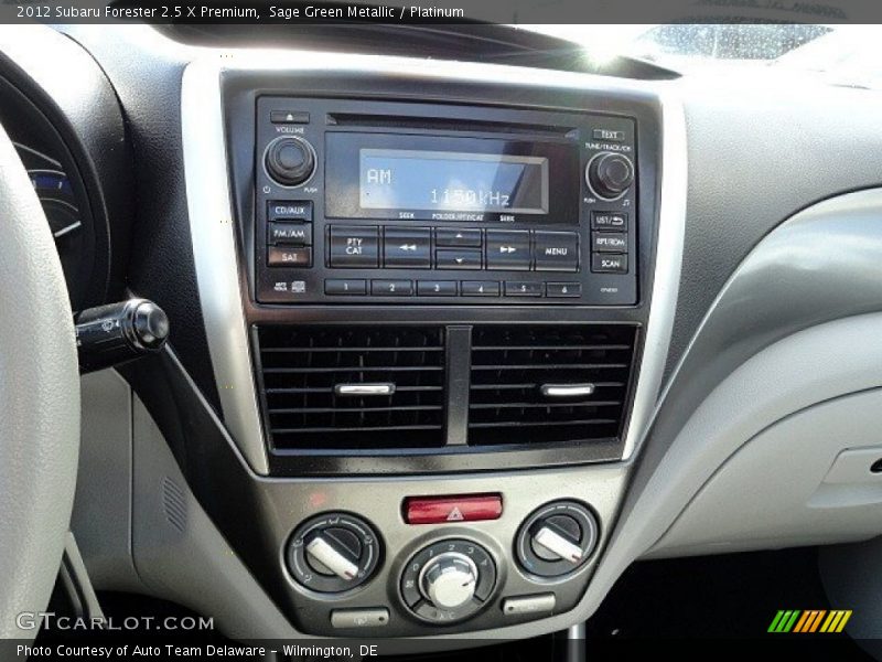 Sage Green Metallic / Platinum 2012 Subaru Forester 2.5 X Premium