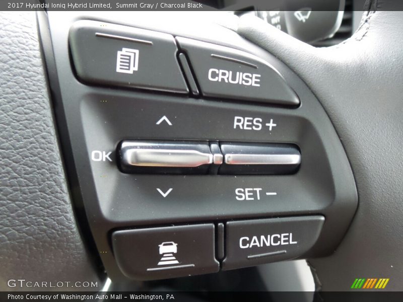 Controls of 2017 Ioniq Hybrid Limited