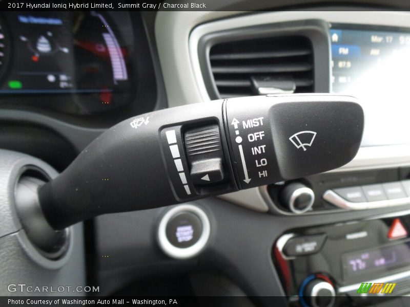 Controls of 2017 Ioniq Hybrid Limited