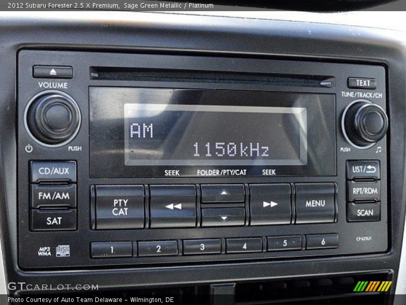 Sage Green Metallic / Platinum 2012 Subaru Forester 2.5 X Premium