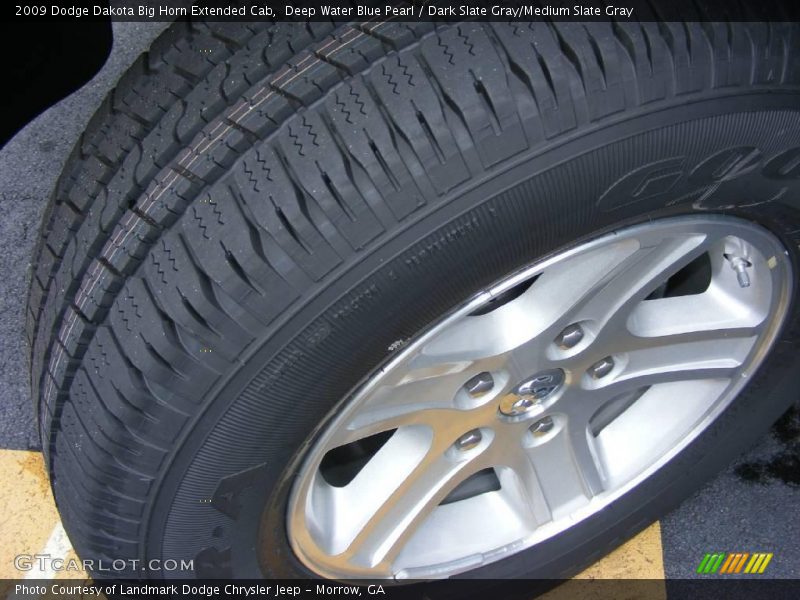 Deep Water Blue Pearl / Dark Slate Gray/Medium Slate Gray 2009 Dodge Dakota Big Horn Extended Cab