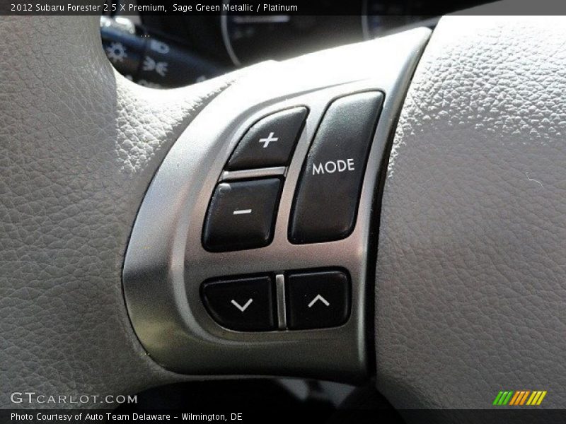 Sage Green Metallic / Platinum 2012 Subaru Forester 2.5 X Premium