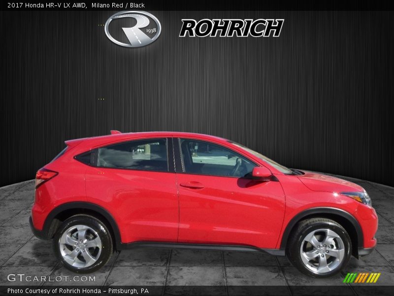 Milano Red / Black 2017 Honda HR-V LX AWD