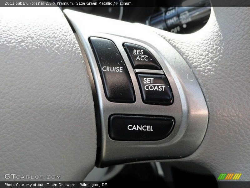 Sage Green Metallic / Platinum 2012 Subaru Forester 2.5 X Premium