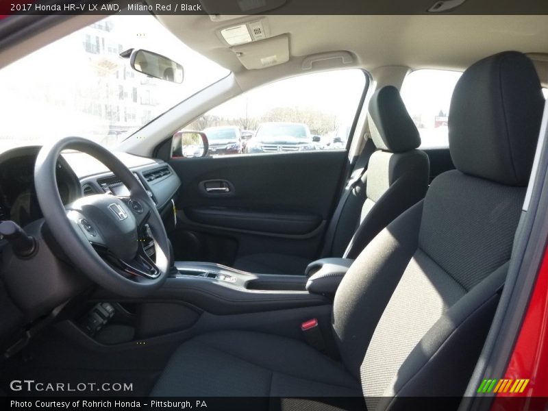 Milano Red / Black 2017 Honda HR-V LX AWD