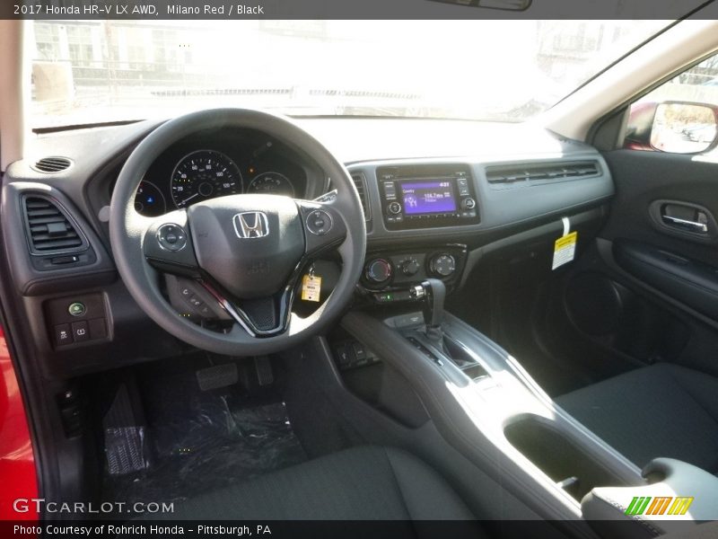 Milano Red / Black 2017 Honda HR-V LX AWD
