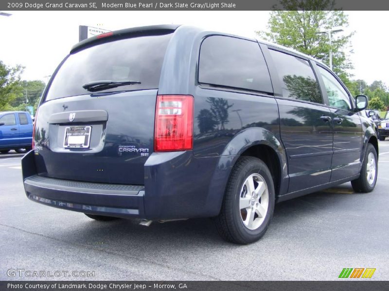 Modern Blue Pearl / Dark Slate Gray/Light Shale 2009 Dodge Grand Caravan SE