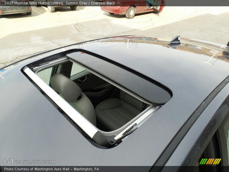 Summit Gray / Charcoal Black 2017 Hyundai Ioniq Hybrid Limited