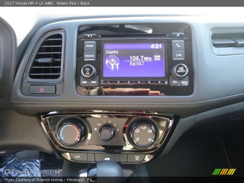 Milano Red / Black 2017 Honda HR-V LX AWD