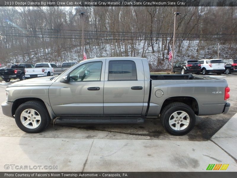 Mineral Gray Metallic / Dark Slate Gray/Medium Slate Gray 2010 Dodge Dakota Big Horn Crew Cab 4x4