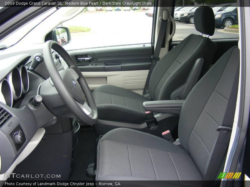 Modern Blue Pearl / Dark Slate Gray/Light Shale 2009 Dodge Grand Caravan SE