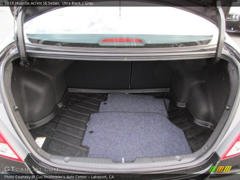 Ultra Black / Gray 2016 Hyundai Accent SE Sedan