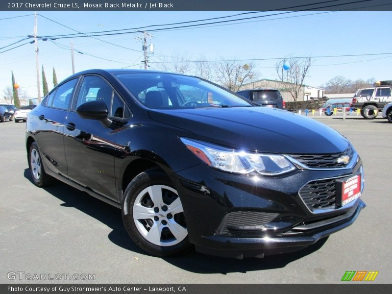 Mosaic Black Metallic / Jet Black 2017 Chevrolet Cruze LS