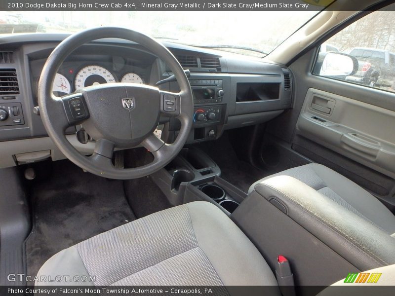 Mineral Gray Metallic / Dark Slate Gray/Medium Slate Gray 2010 Dodge Dakota Big Horn Crew Cab 4x4