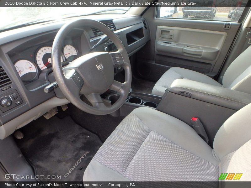 Mineral Gray Metallic / Dark Slate Gray/Medium Slate Gray 2010 Dodge Dakota Big Horn Crew Cab 4x4
