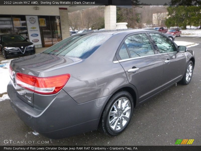 Sterling Gray Metallic / Dark Charcoal 2012 Lincoln MKZ AWD