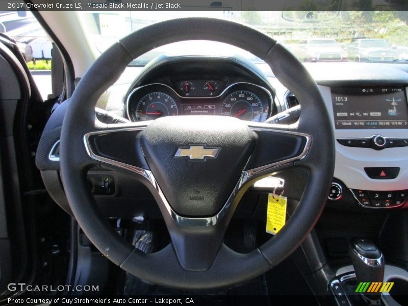 Mosaic Black Metallic / Jet Black 2017 Chevrolet Cruze LS