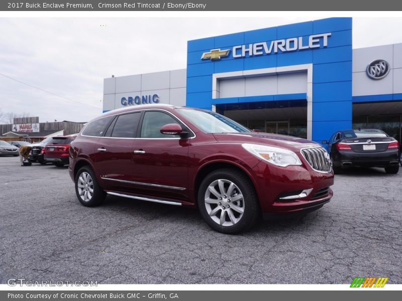 Crimson Red Tintcoat / Ebony/Ebony 2017 Buick Enclave Premium