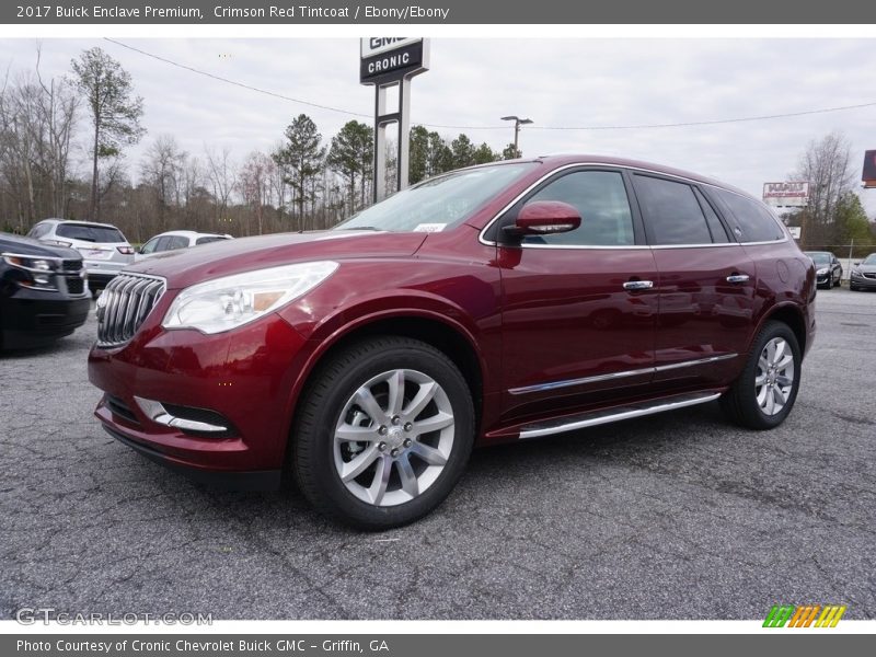 Crimson Red Tintcoat / Ebony/Ebony 2017 Buick Enclave Premium