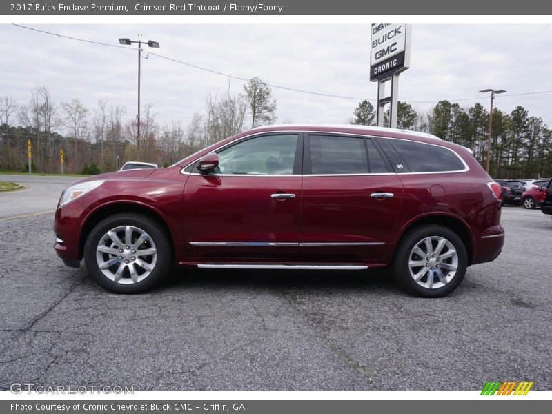 Crimson Red Tintcoat / Ebony/Ebony 2017 Buick Enclave Premium