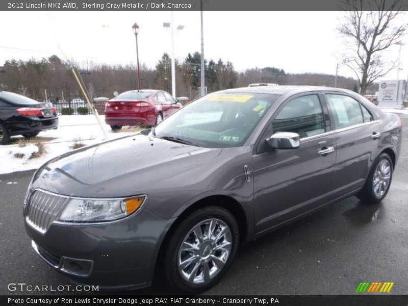 Sterling Gray Metallic / Dark Charcoal 2012 Lincoln MKZ AWD