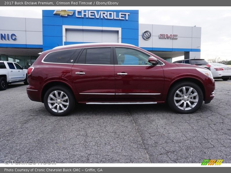 Crimson Red Tintcoat / Ebony/Ebony 2017 Buick Enclave Premium