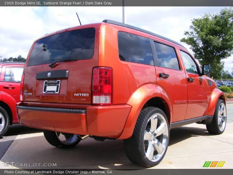 Sunburst Orange Pearl / Dark Slate Gray 2009 Dodge Nitro SE