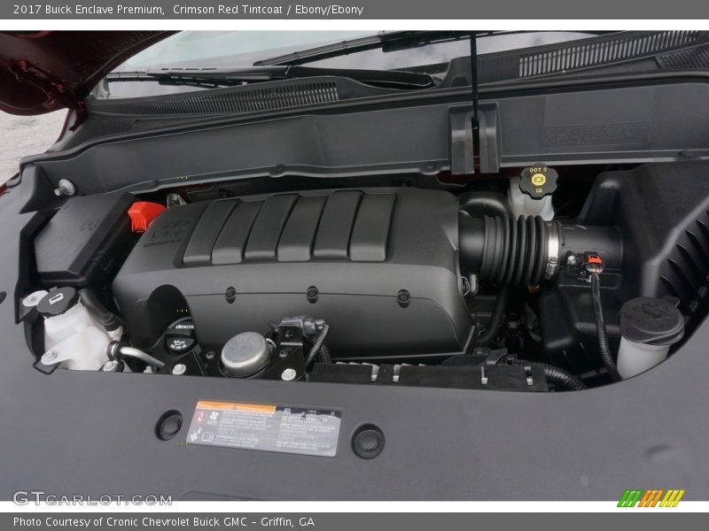 Crimson Red Tintcoat / Ebony/Ebony 2017 Buick Enclave Premium