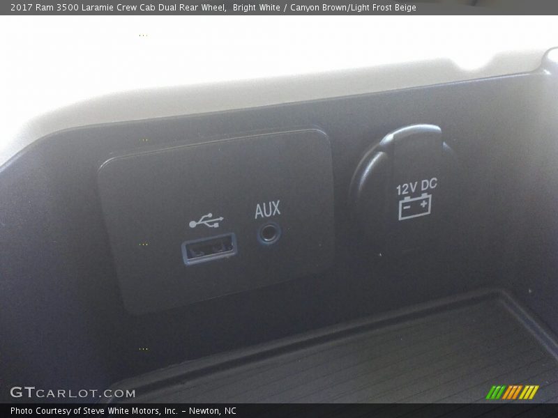 Bright White / Canyon Brown/Light Frost Beige 2017 Ram 3500 Laramie Crew Cab Dual Rear Wheel
