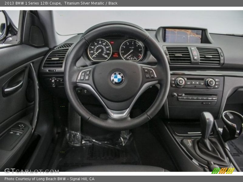 Titanium Silver Metallic / Black 2013 BMW 1 Series 128i Coupe