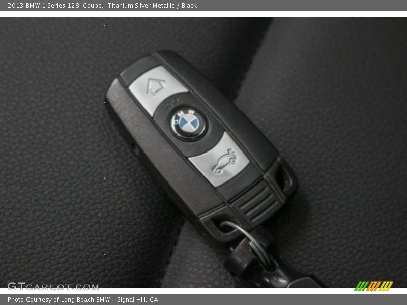 Titanium Silver Metallic / Black 2013 BMW 1 Series 128i Coupe