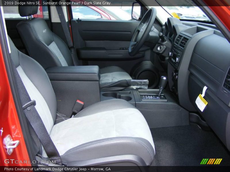 Sunburst Orange Pearl / Dark Slate Gray 2009 Dodge Nitro SE