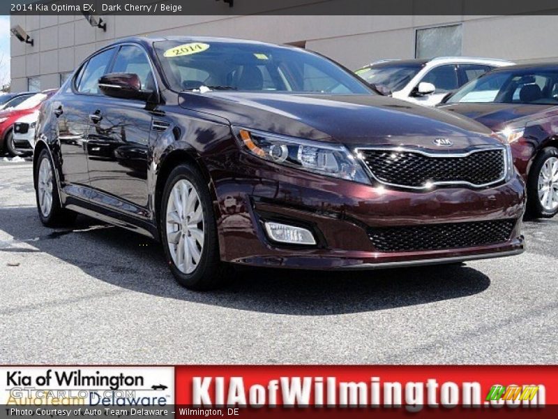 Dark Cherry / Beige 2014 Kia Optima EX