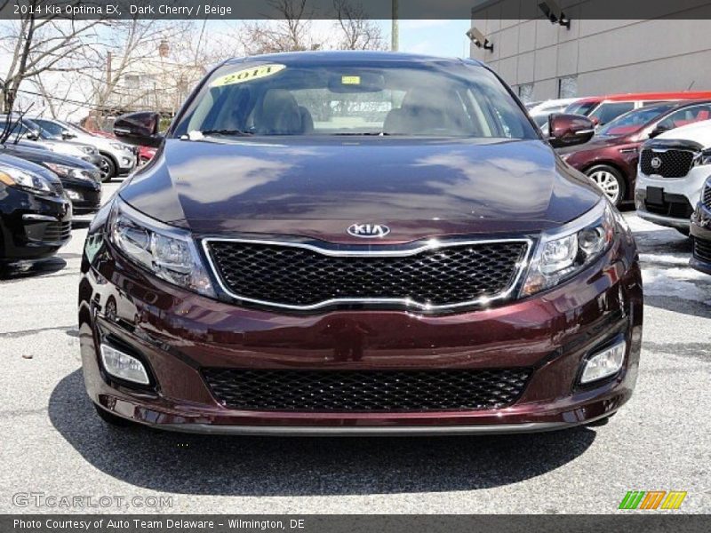 Dark Cherry / Beige 2014 Kia Optima EX