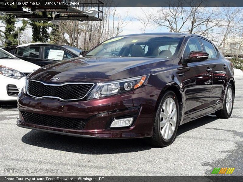 Dark Cherry / Beige 2014 Kia Optima EX