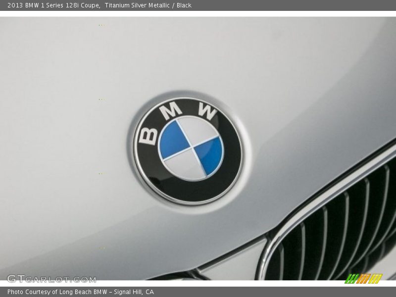 Titanium Silver Metallic / Black 2013 BMW 1 Series 128i Coupe