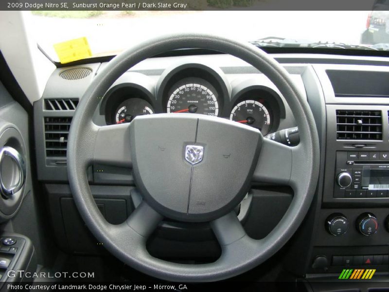 Sunburst Orange Pearl / Dark Slate Gray 2009 Dodge Nitro SE