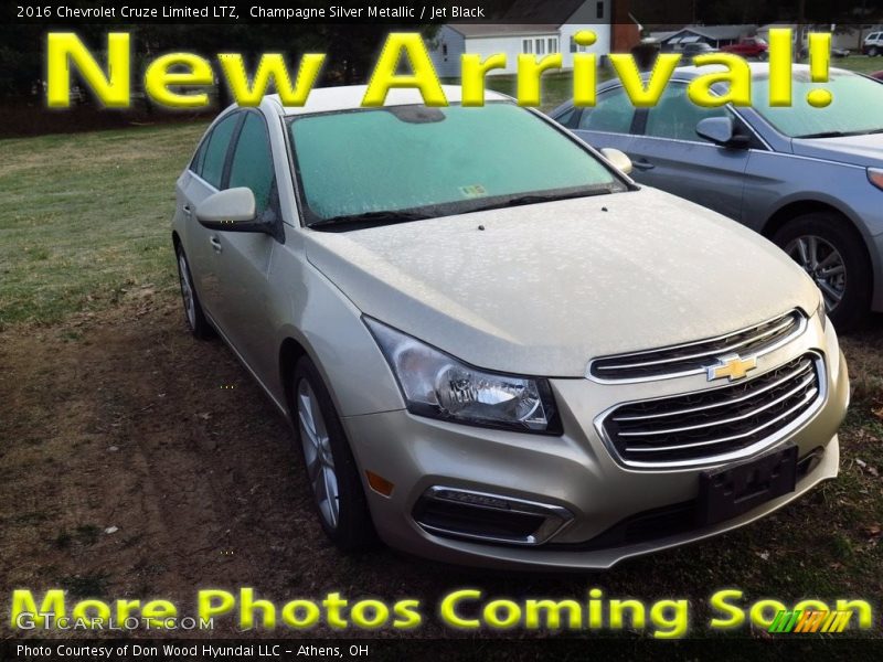 Champagne Silver Metallic / Jet Black 2016 Chevrolet Cruze Limited LTZ