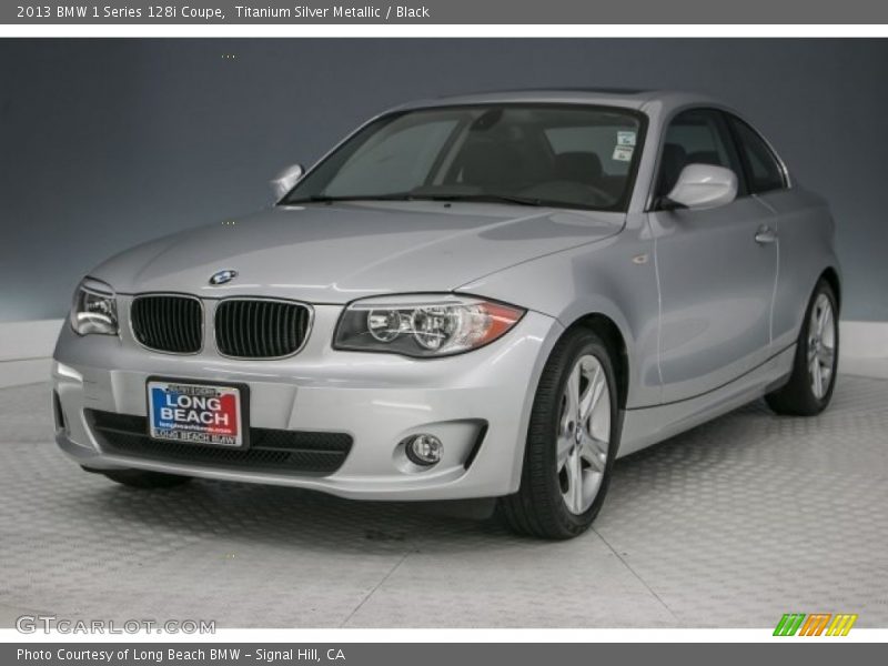 Titanium Silver Metallic / Black 2013 BMW 1 Series 128i Coupe