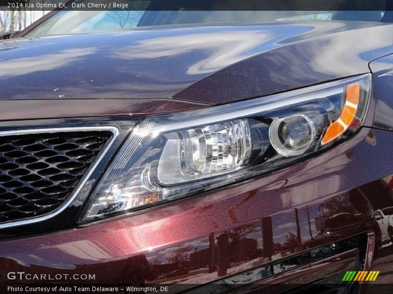 Dark Cherry / Beige 2014 Kia Optima EX