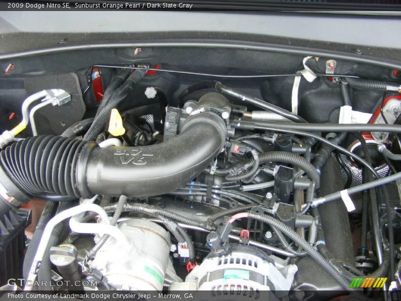 Sunburst Orange Pearl / Dark Slate Gray 2009 Dodge Nitro SE