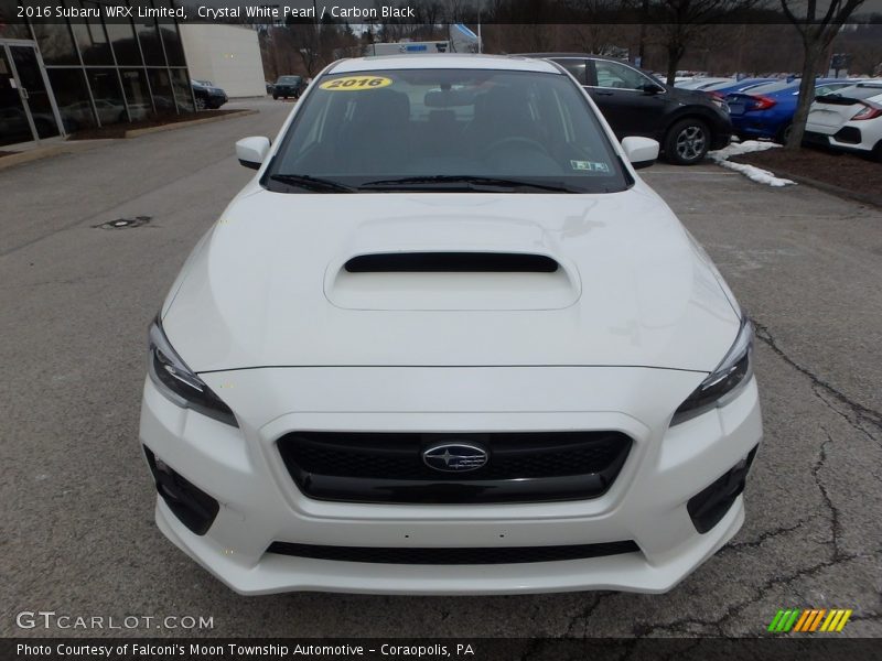 Crystal White Pearl / Carbon Black 2016 Subaru WRX Limited